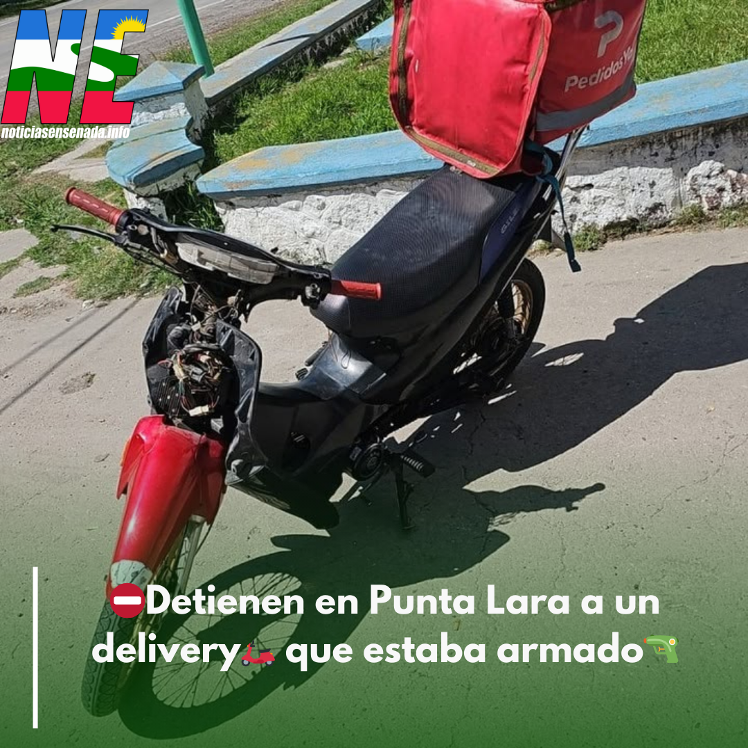 Detienen en Punta Lara a un delivery que estaba armado